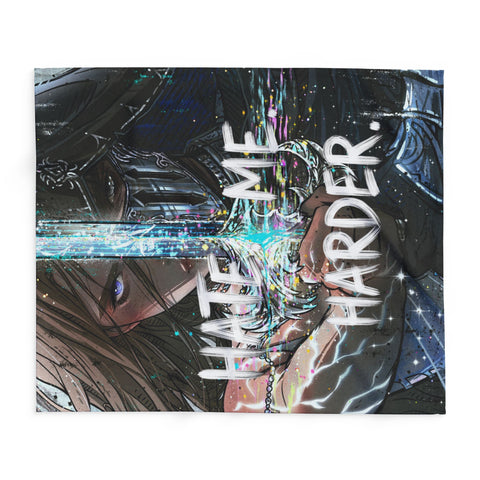 **NEW LIMITED LAUNCH: 'HATE ME HARDER' FLEECE BLANKET