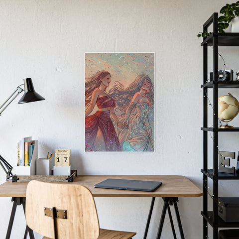 LIMITED EDITION ISLA & CELESTE GLOSSY ART POSTER