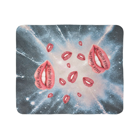 RAKER RUINED ME LIPS PREMIUM (SOFT AS BUTTER) SHERPA BLANKET