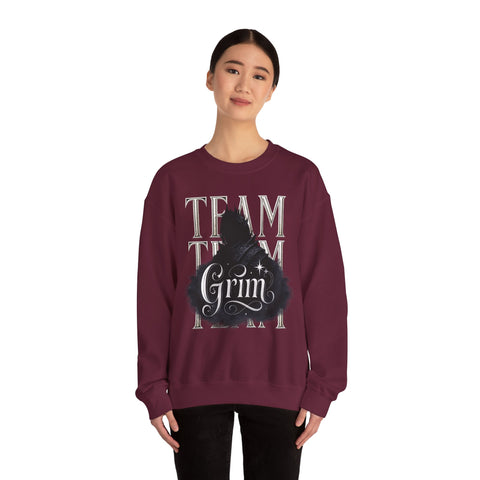 TEAM GRIM SWEATER in "Ruby"