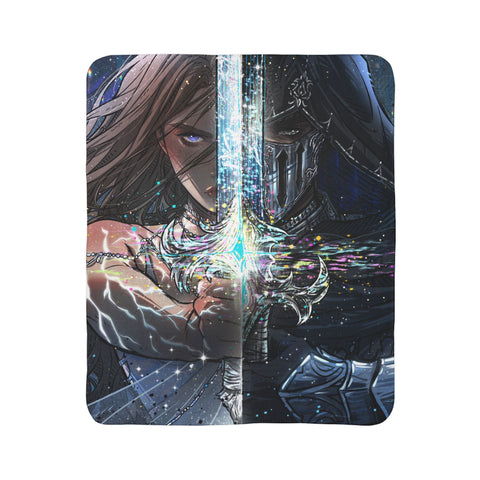 *STARSIDE* DUELING ARIS & RAKER PREMIUM SHERPA BLANKET