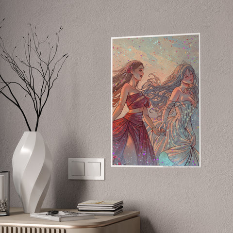 LIMITED EDITION ISLA & CELESTE GLOSSY ART POSTER