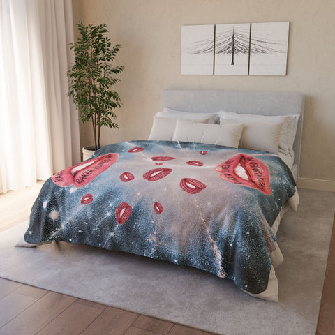 RAKER RUINED ME LIPS PREMIUM (SOFT AS BUTTER) SHERPA BLANKET