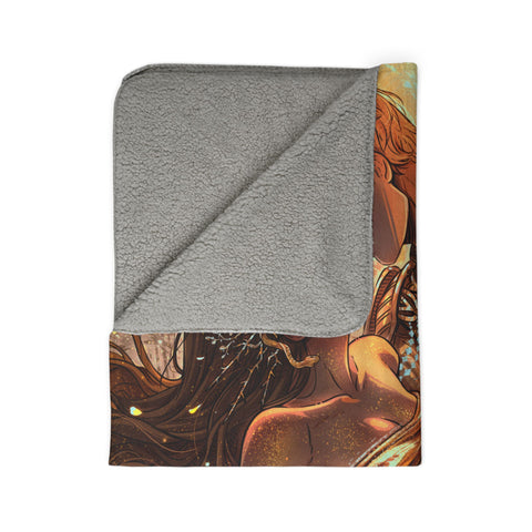 ORO & ISLA GOLDEN PREMIUM SHERPA BLANKET