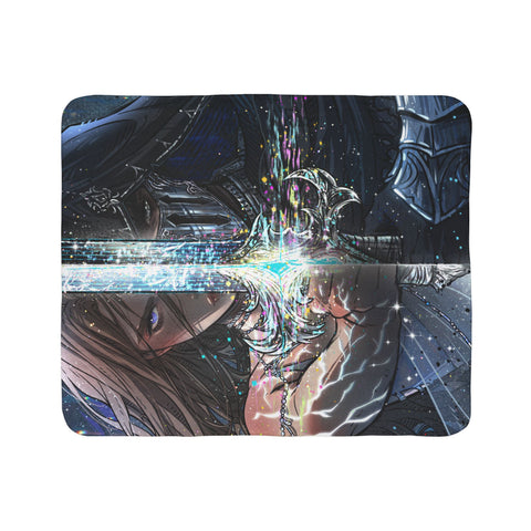 *STARSIDE* DUELING ARIS & RAKER PREMIUM SHERPA BLANKET