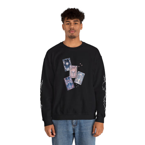 SPECIAL EDITION STARSIDE PLAYING CARD SWEATER WITH SILVER MARKINGS