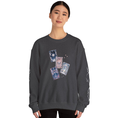 SPECIAL EDITION STARSIDE PLAYING CARD SWEATER WITH SILVER MARKINGS