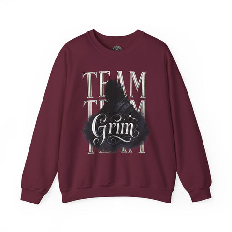 TEAM GRIM SWEATER in "Ruby"