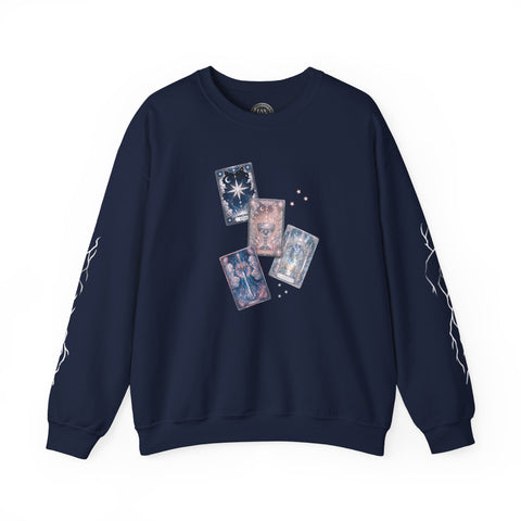 SPECIAL EDITION STARSIDE PLAYING CARD SWEATER WITH SILVER MARKINGS