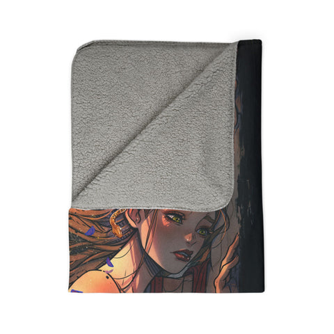 "ISLA & ORO WORLDS APART" PREMIUM "SOFT AS BUTTER" SHERPA BLANKET