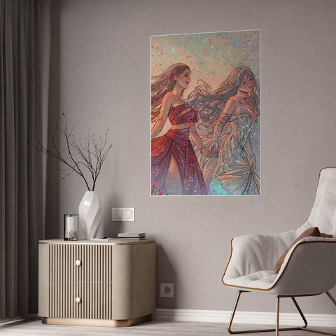 LIMITED EDITION ISLA & CELESTE GLOSSY ART POSTER