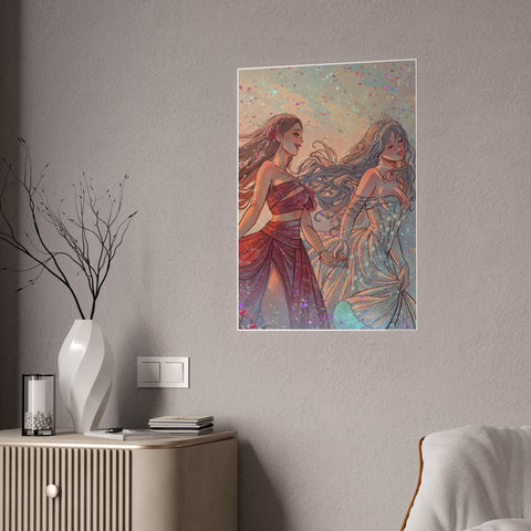 LIMITED EDITION ISLA & CELESTE GLOSSY ART POSTER