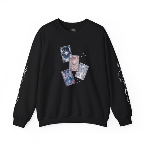 SPECIAL EDITION STARSIDE PLAYING CARD SWEATER WITH SILVER MARKINGS