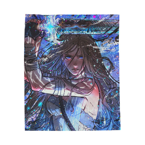 "ARIS FIGHTER" Velveteen Plush Blanket