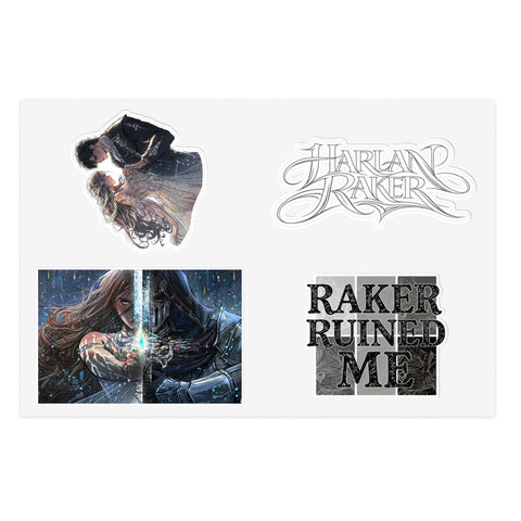 NEW: RAKER & ARIS STARSIDE WATERPROOF PREMIUM STICKER SHEET #1