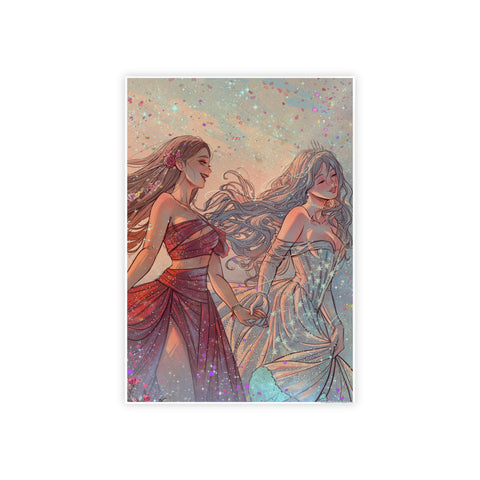 LIMITED EDITION ISLA & CELESTE GLOSSY ART POSTER