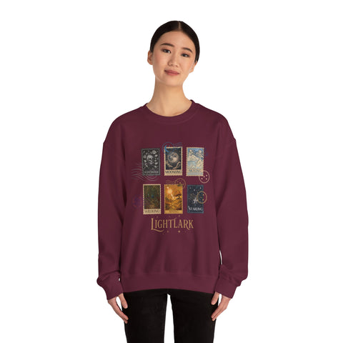LIGHTLARK REALM TRAVELER SWEATSHIRT in "Ruby"