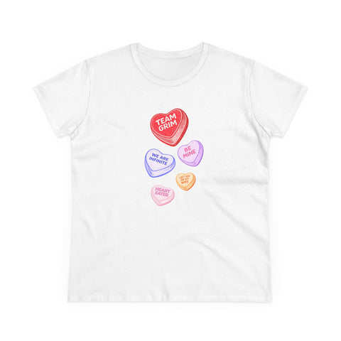 CANDY CAPSULE: TEAM GRIM CONVERSATION HEART TEE