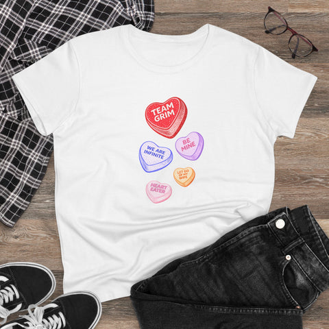 CANDY CAPSULE: TEAM GRIM CONVERSATION HEART TEE