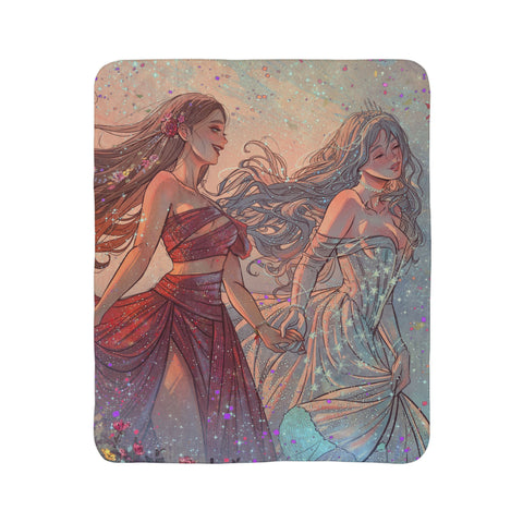 CELESTE AND ISLA SHERPA BLANKET