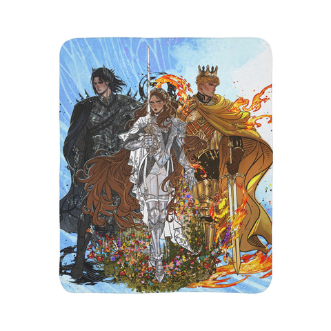 GRIM, ORO, & ISLA Crowntide Premium Sherpa Blanket