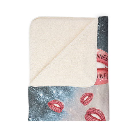 RAKER RUINED ME LIPS PREMIUM (SOFT AS BUTTER) SHERPA BLANKET