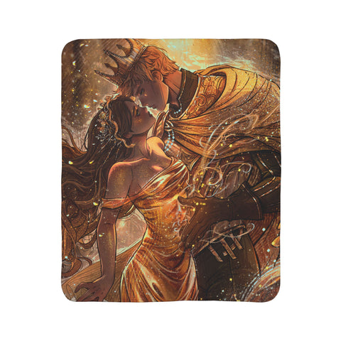 ORO & ISLA GOLDEN PREMIUM SHERPA BLANKET