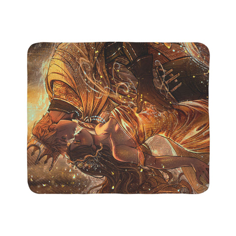 ORO & ISLA GOLDEN PREMIUM SHERPA BLANKET