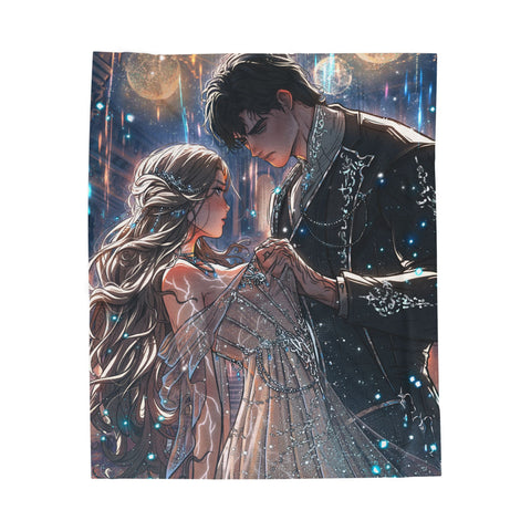 "ARIS & RAKER BALL SCENE" Plush Velveteen Blanket