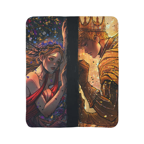 "ISLA & ORO WORLDS APART" PREMIUM "SOFT AS BUTTER" SHERPA BLANKET