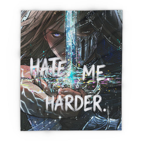 **NEW LIMITED LAUNCH: 'HATE ME HARDER' FLEECE BLANKET