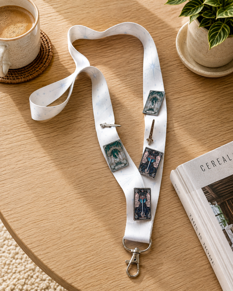 NEW: ASTERVERSE PIN LANYARD IN "SNOWFLAKE"