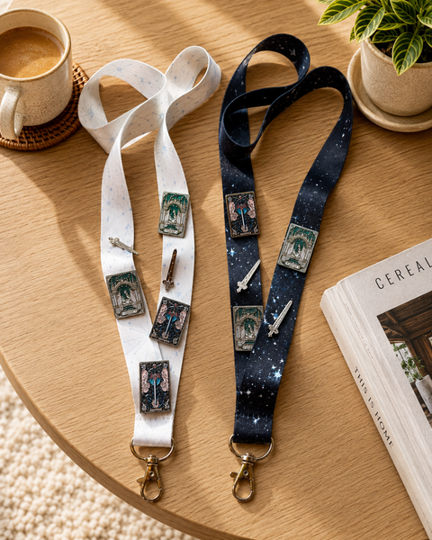 NEW: ASTERVERSE PIN LANYARD IN "SNOWFLAKE"
